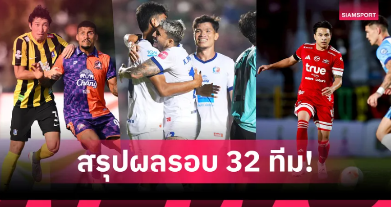 ปัตตานี-มหาสารคาม ล้มทีมลีกสูงสุด ตีตั๋วฉลุยศึกเมืองไทย คัพ รอบ 32 ทีม